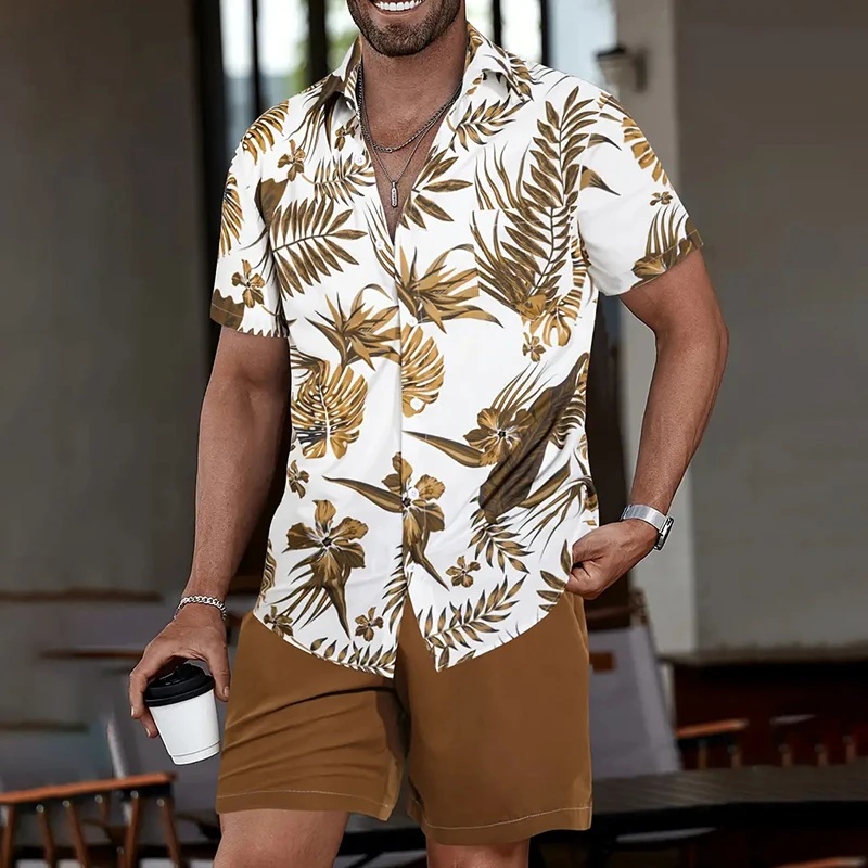 Kemeja Hawaii Lengan Pendek Pr - Beach Shirt Hawaiian ulasan dan harga