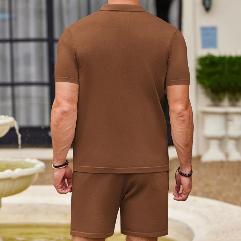Setelan Dua Potong Pria Bahan  - Summer Gym Clothing ulasan dan harga