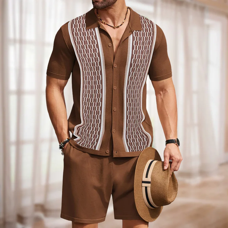 Setelan Dua Potong Pria Bahan  - Summer Gym Clothing ulasan dan harga