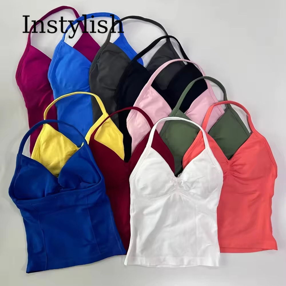 Set Yoga Wanita 2 Potong Tanpa - Halter Neck Top ulasan dan harga
