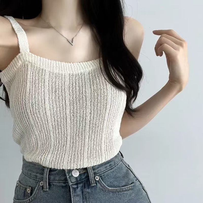 Atasan Cami Rajutan untuk Wani - Summer Clothing Teens ulasan dan harga