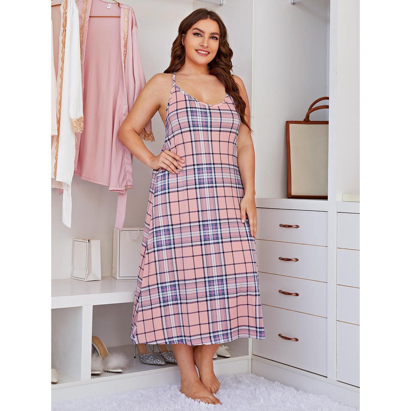 Gaun Tidur Ukuran Besar Wanita - Summer Clothing Plus Size ulasan dan harga