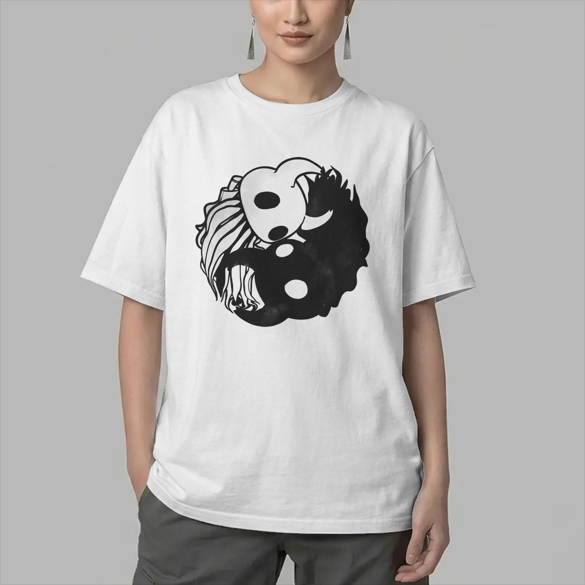Kaos Pria Hollow Knight Yin Ya - Summer Knights Clothing ulasan dan harga